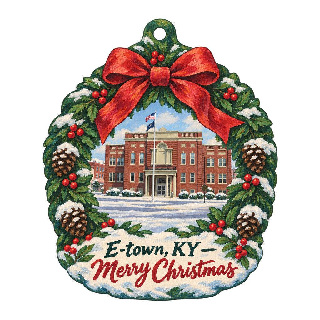 Jeminley Boutique Christmas custom wood ornament OC1362 on white