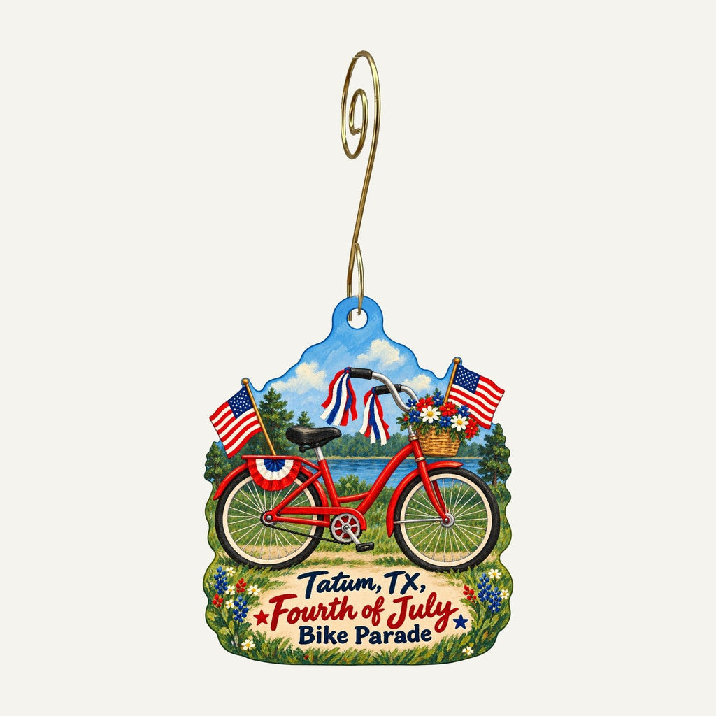 Martin Creek Lake State Park Town Icon custom wood ornament OC1366 hanging on hook