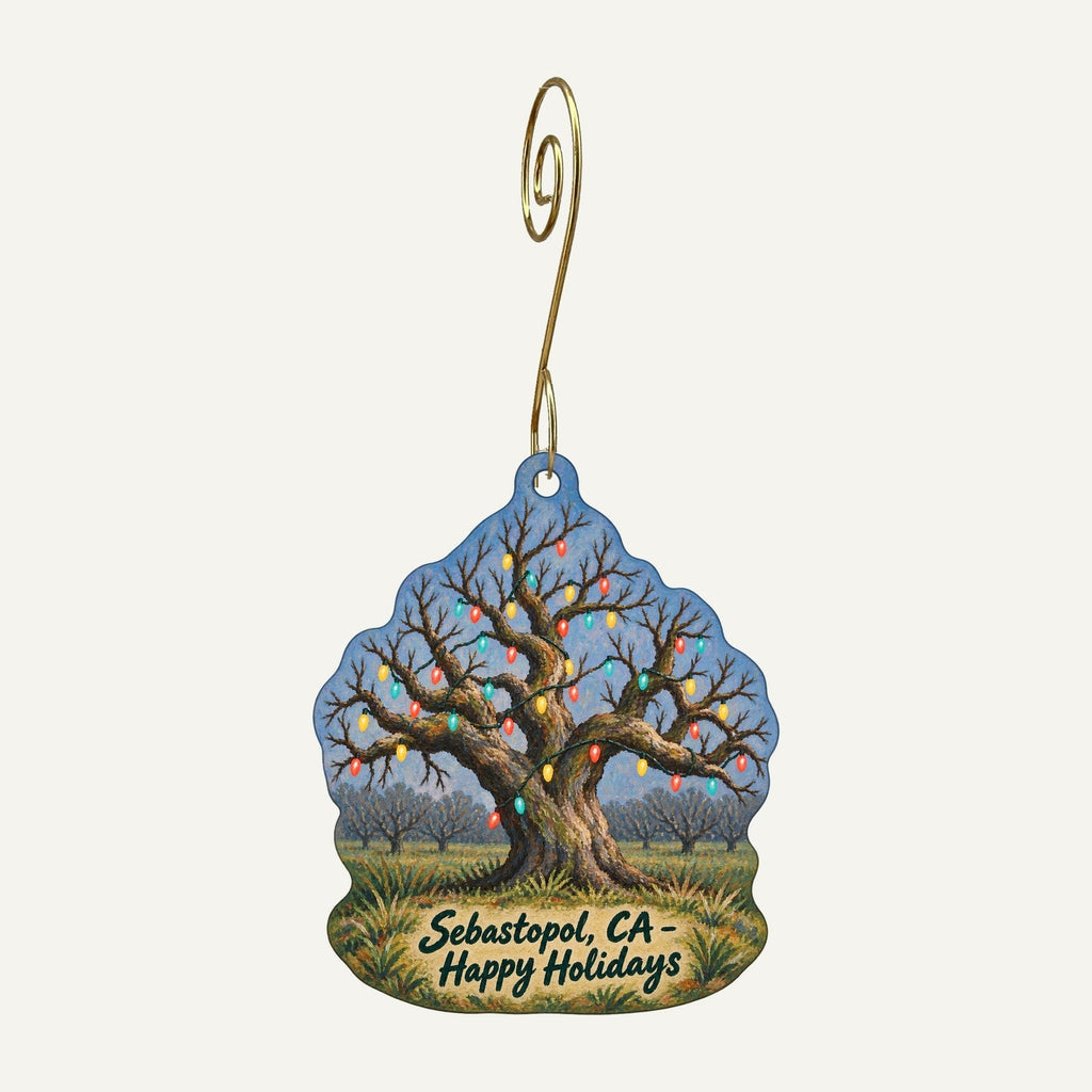 Serene Clothing and Gifts Christmas custom wood ornament OC1368 hanging on hook