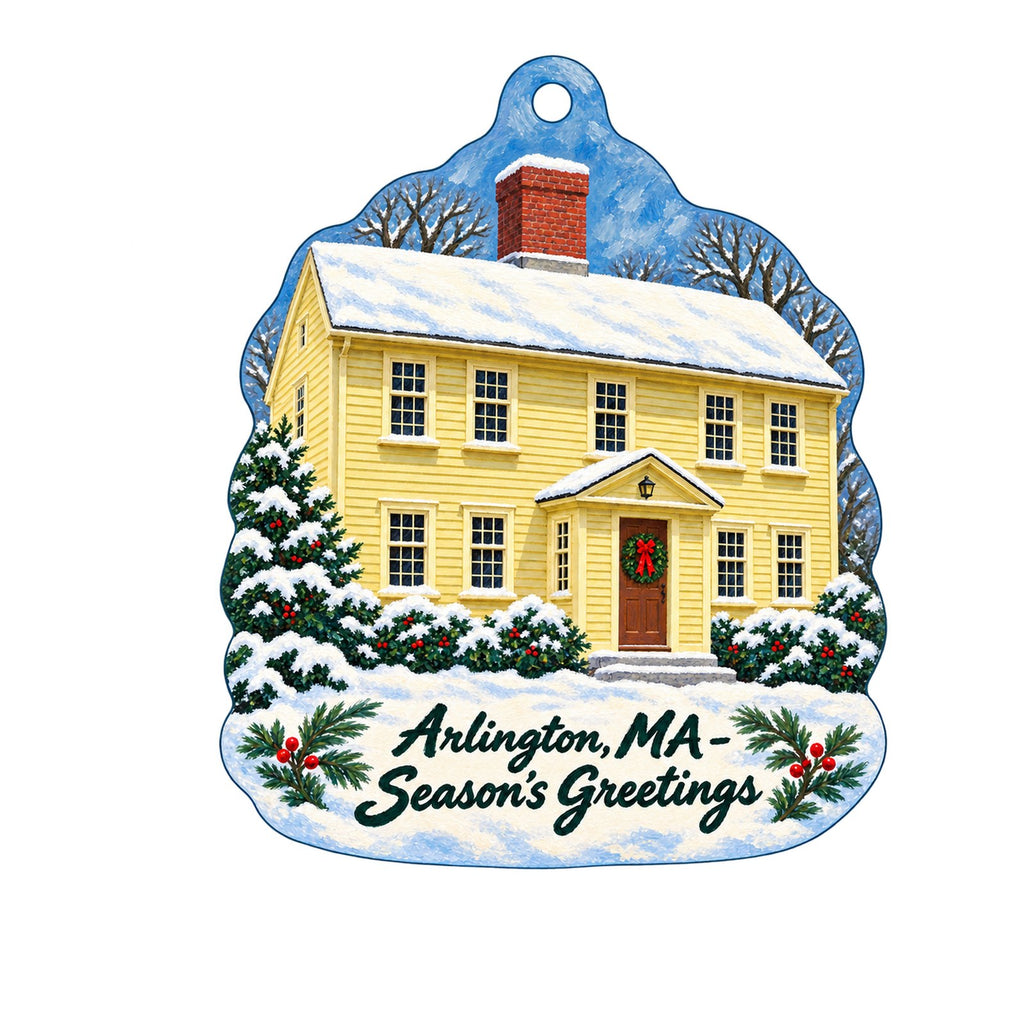 Maxima Gift and Book Center Christmas custom wood ornament OC1371 on white