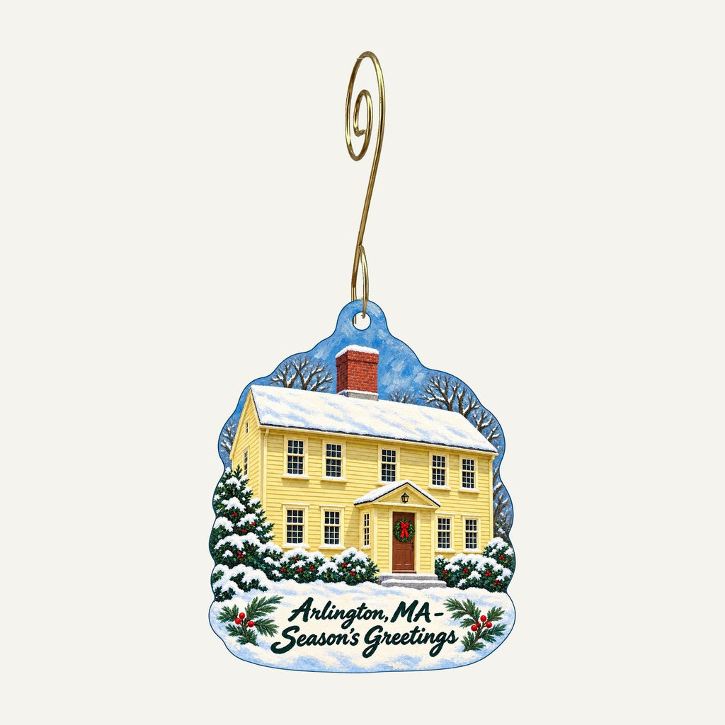 Maxima Gift and Book Center Christmas custom wood ornament OC1371 hanging on hook