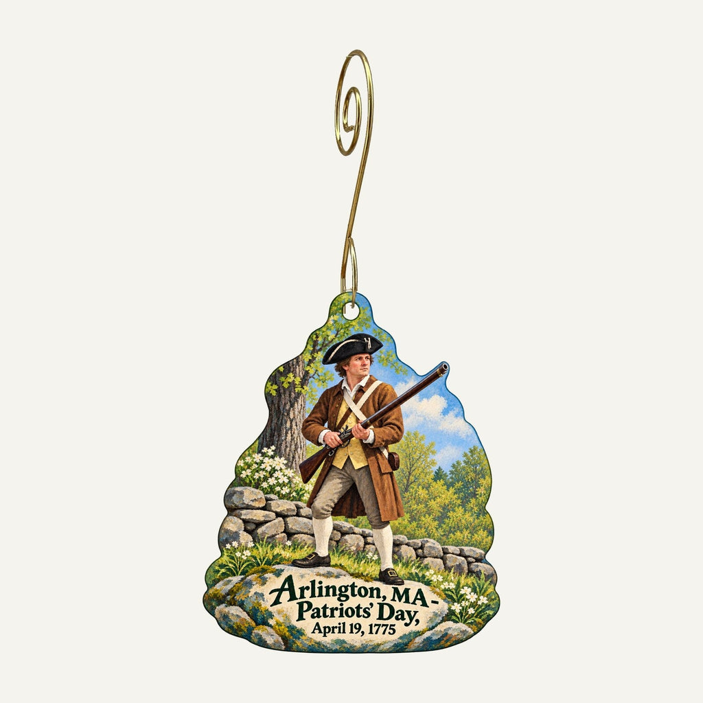 Maxima Gift and Book Center Town Icon custom wood ornament OC1372 hanging on hook