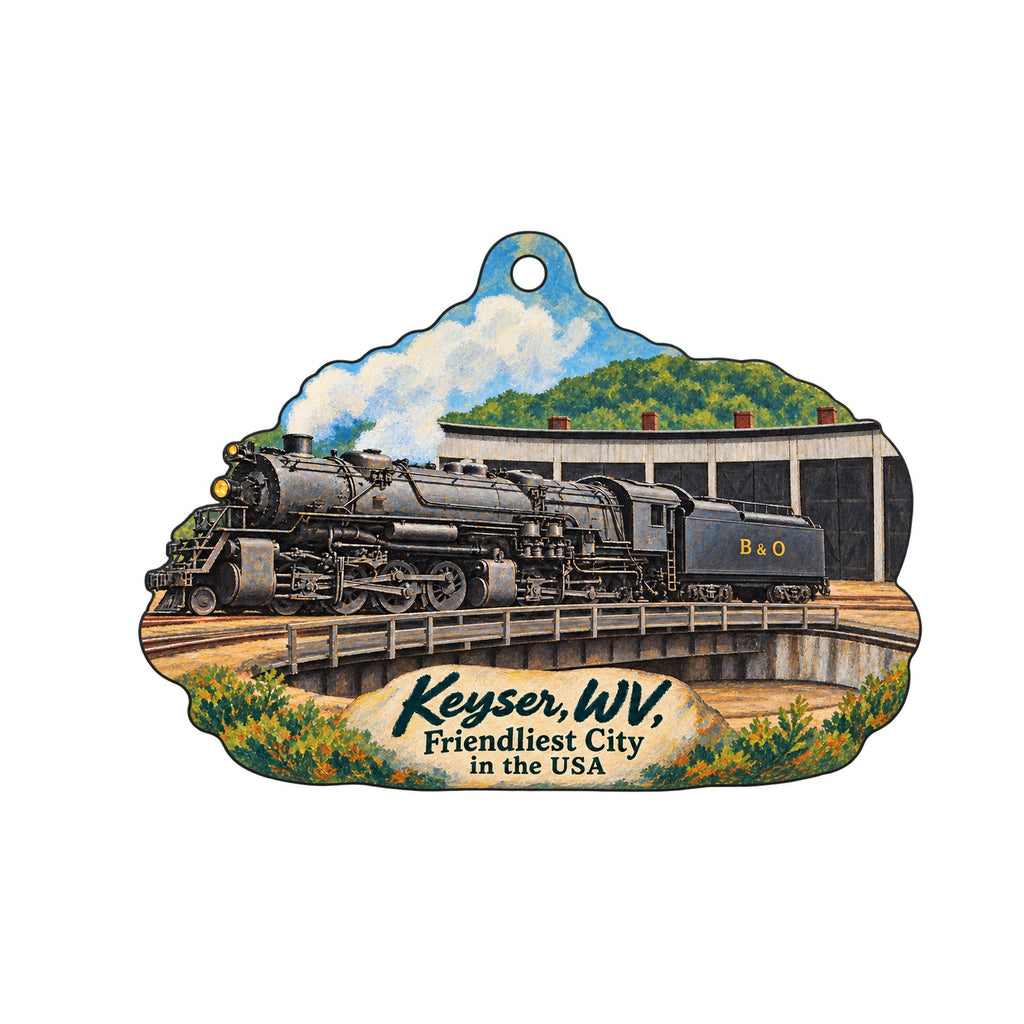Reeds Drug Store and Fine Gifts Town Icon custom wood ornament OC1387 on white