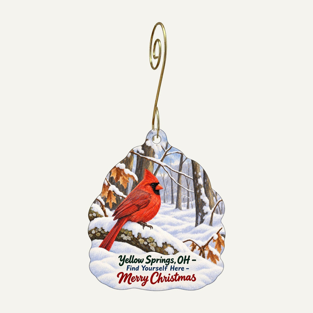 Glen Helen Nature Shop Christmas custom wood ornament OC1389 hanging on hook