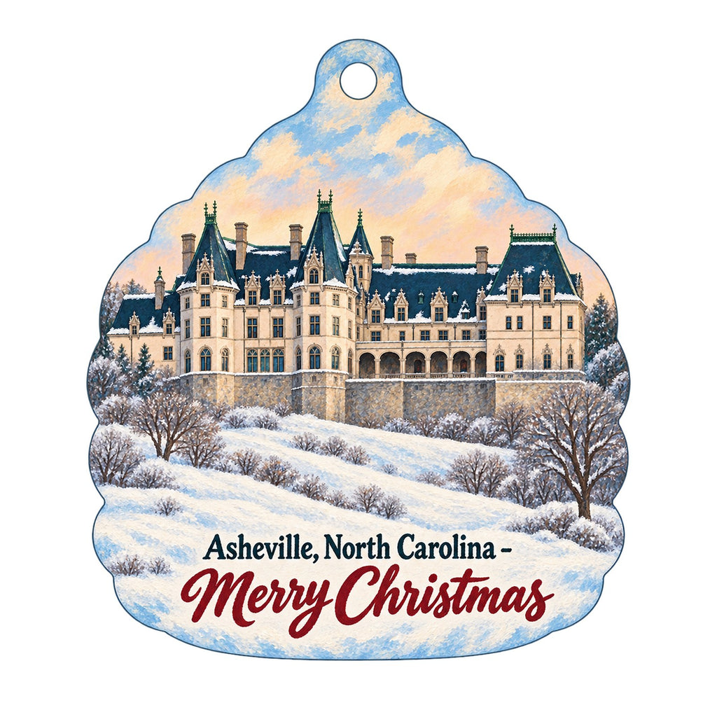 Charmed Boutique Christmas custom wood ornament OC1392 on white