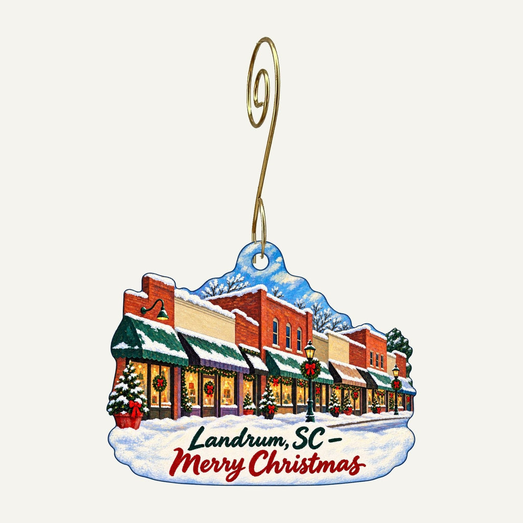 P3 Consignments Christmas custom wood ornament OC1401 hanging on hook