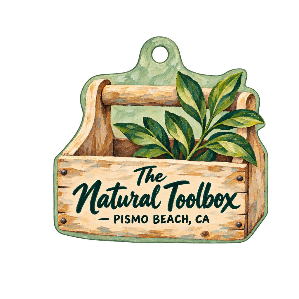 The Natural Toolbox Logo custom wood ornament OC1415 on white