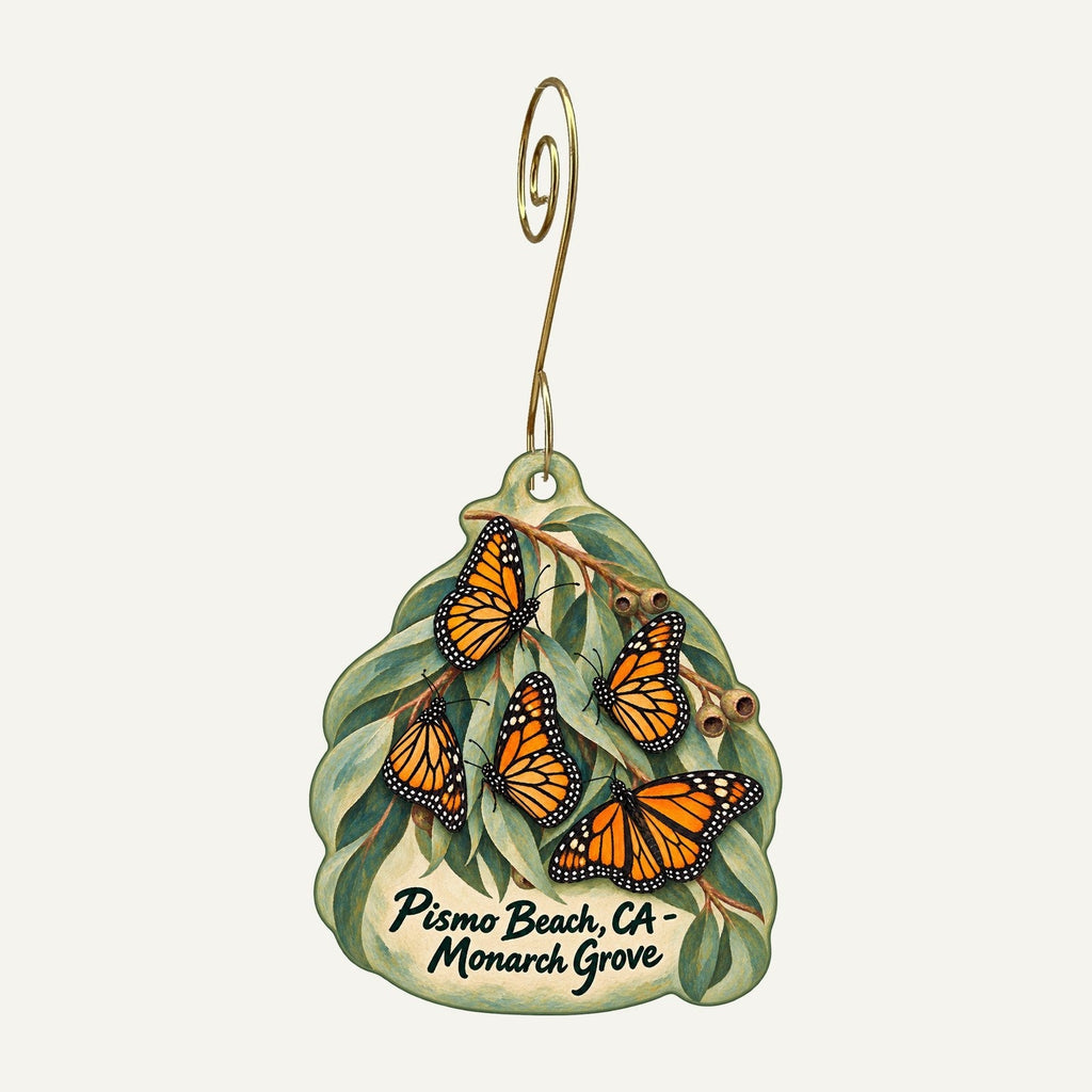 The Natural Toolbox Christmas custom wood ornament OC1416 hanging on hook