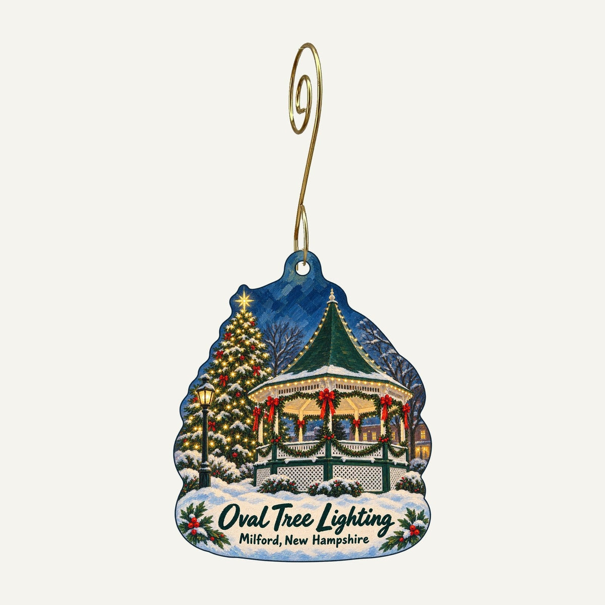 Mountain Girl Clothing Christmas custom wood ornament OC141 hanging on hook