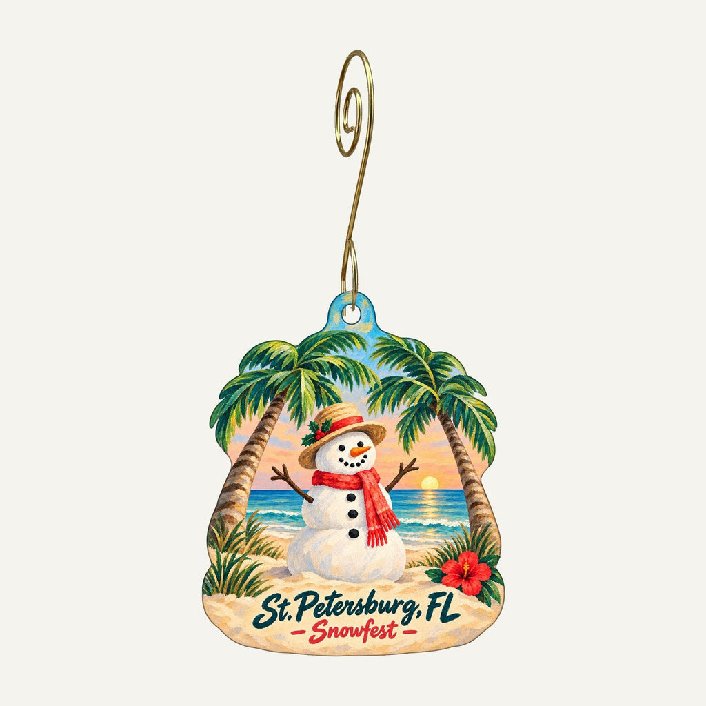 Pieces of a Dream Christmas custom wood ornament OC1428 hanging on hook