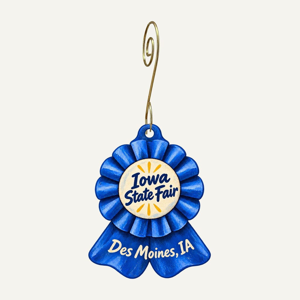 Soul Flower Town Icon custom wood ornament OC1438 hanging on hook