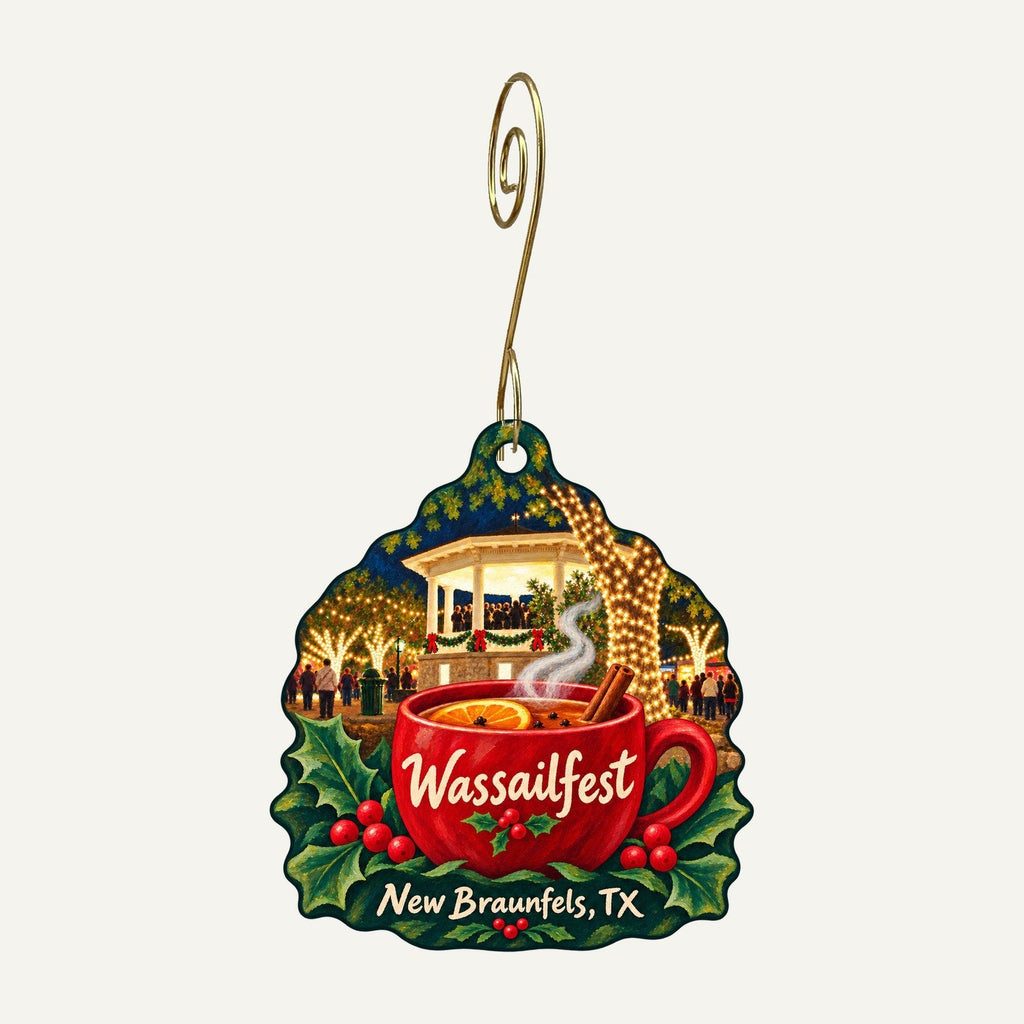 Zest Impressions Christmas custom wood ornament OC1440 hanging on hook