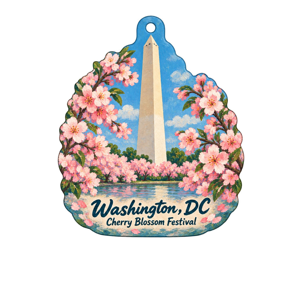 Urban Dwell Town Icon custom wood ornament OC1447 on white