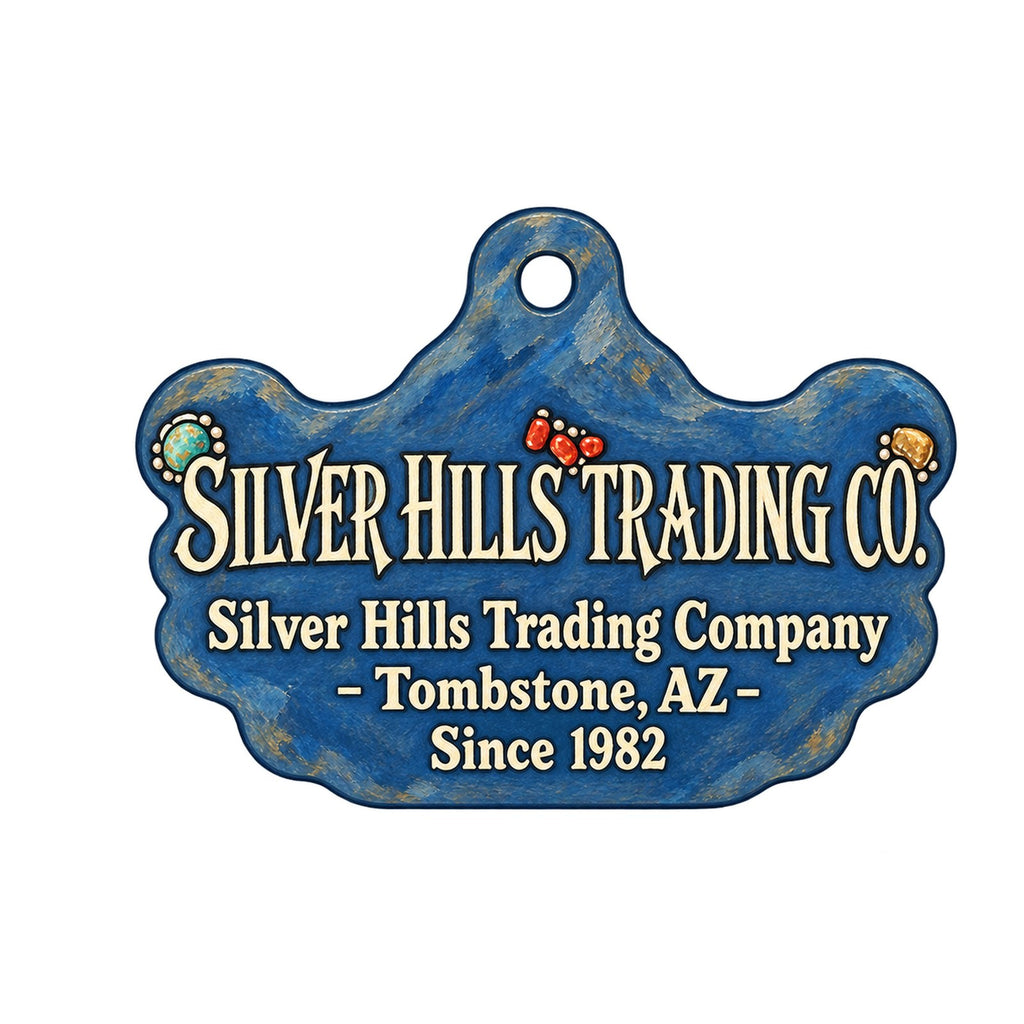 Silver Hills Trading Company Logo custom wood ornament OC1451 on white