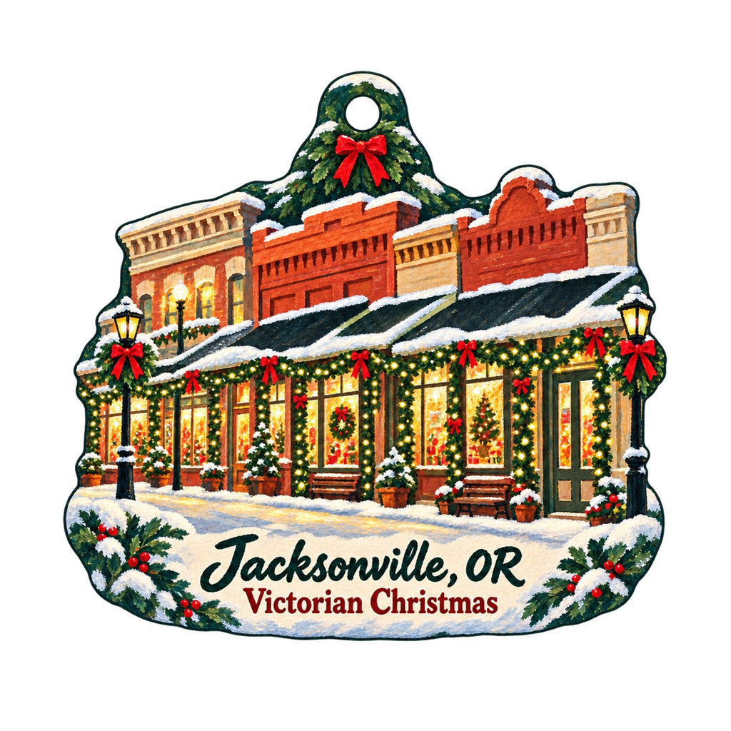 Pico's Worldwide Christmas custom wood ornament OC1458 on white
