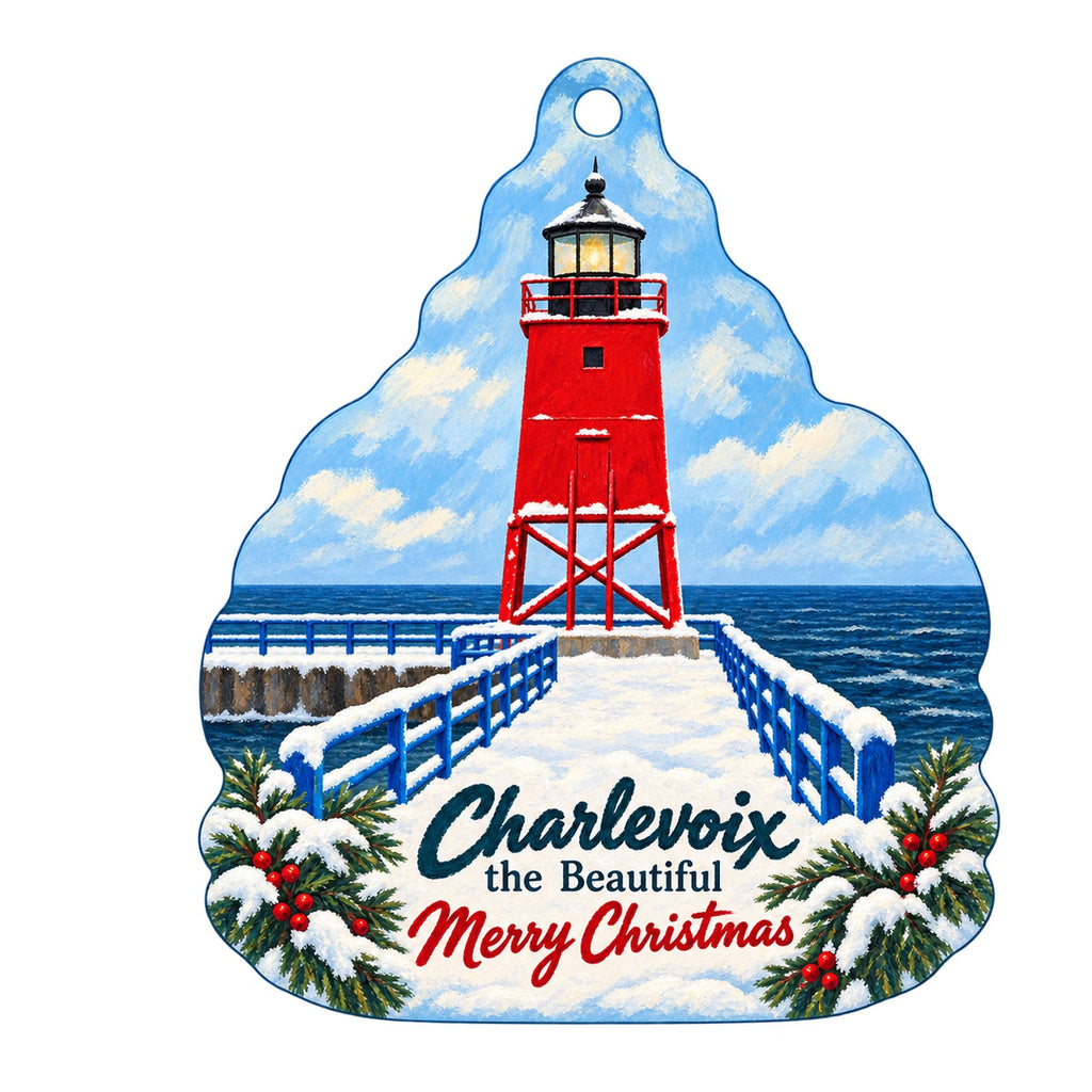 Ugly Duckling Designs, LLC Christmas custom wood ornament OC1461 on white