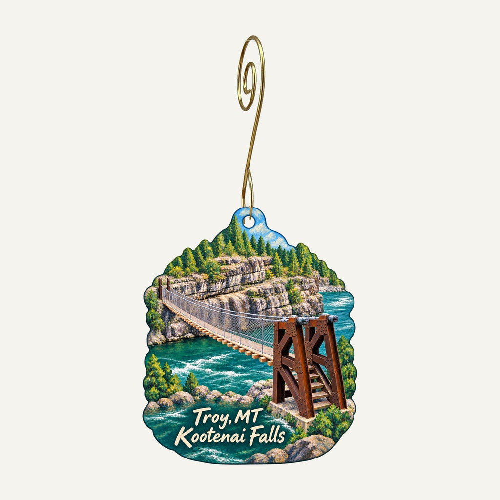 Kootenai Drug True Value Town Icon custom wood ornament OC1465 hanging on hook