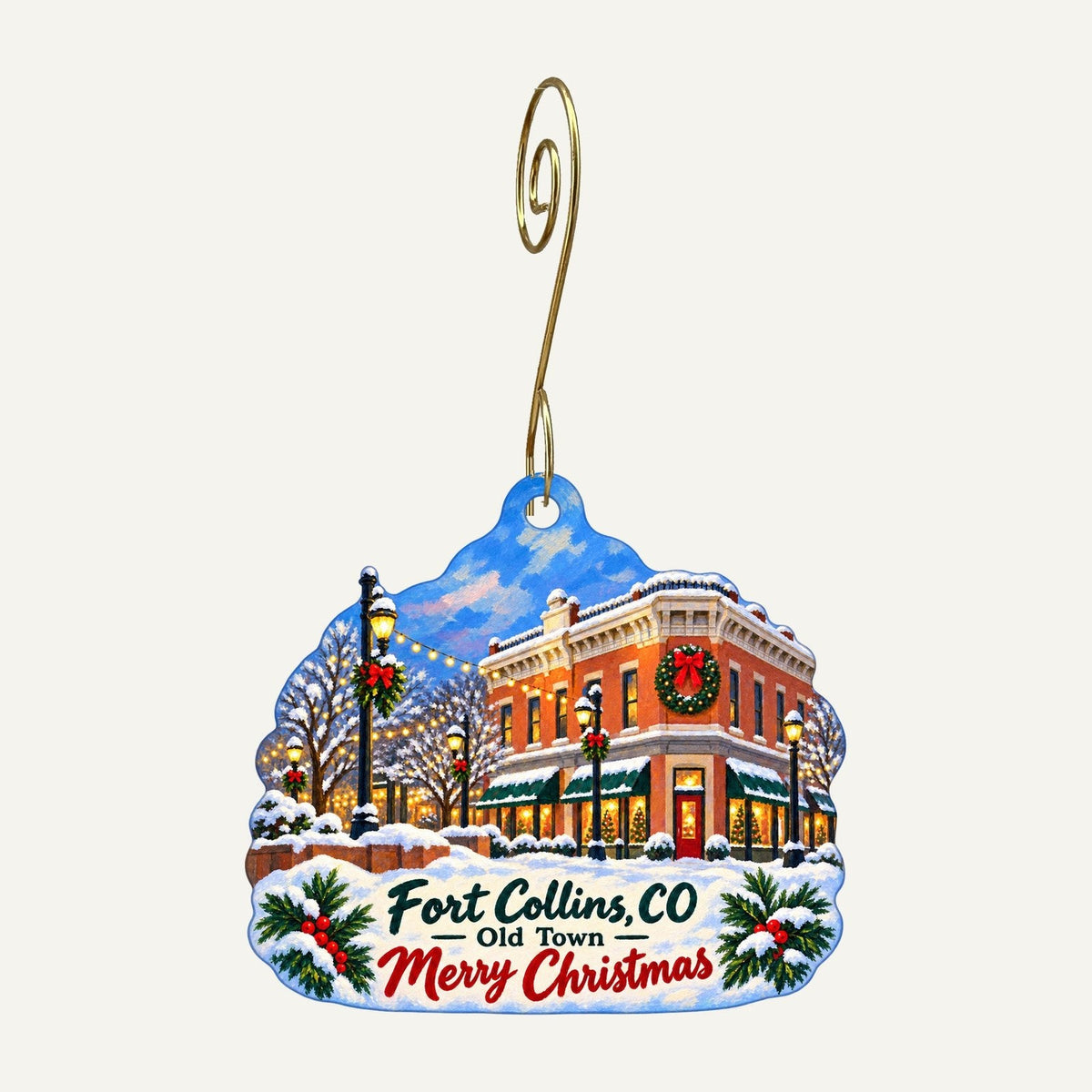 Pack a Dilly Christmas custom wood ornament OC1467 hanging on hook