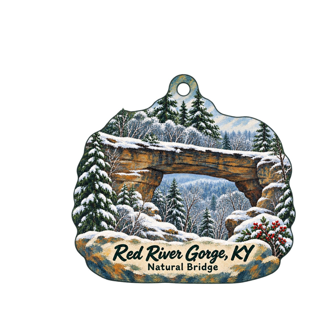 Red River Gorge General Store Christmas custom wood ornament OC1482 on white