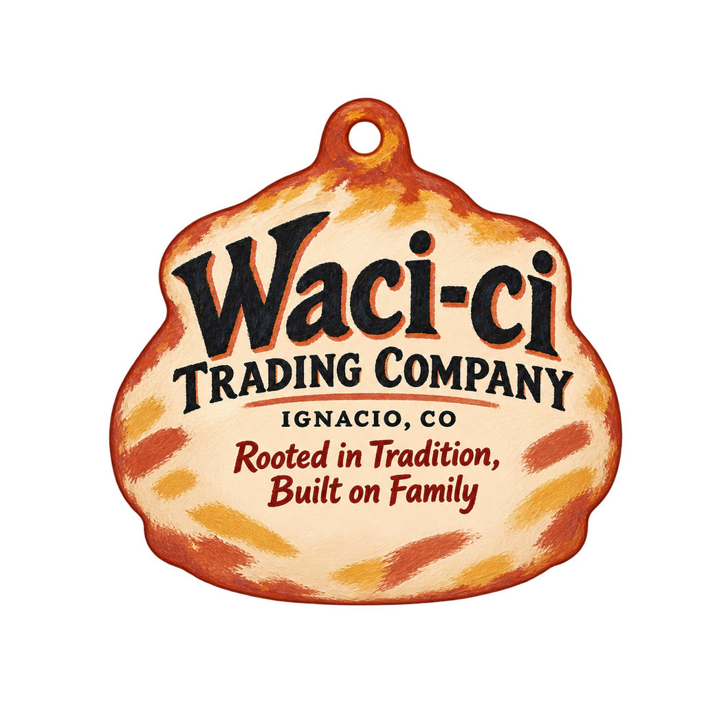 Waci-ci Trading Company Logo custom wood ornament OC1484 on white