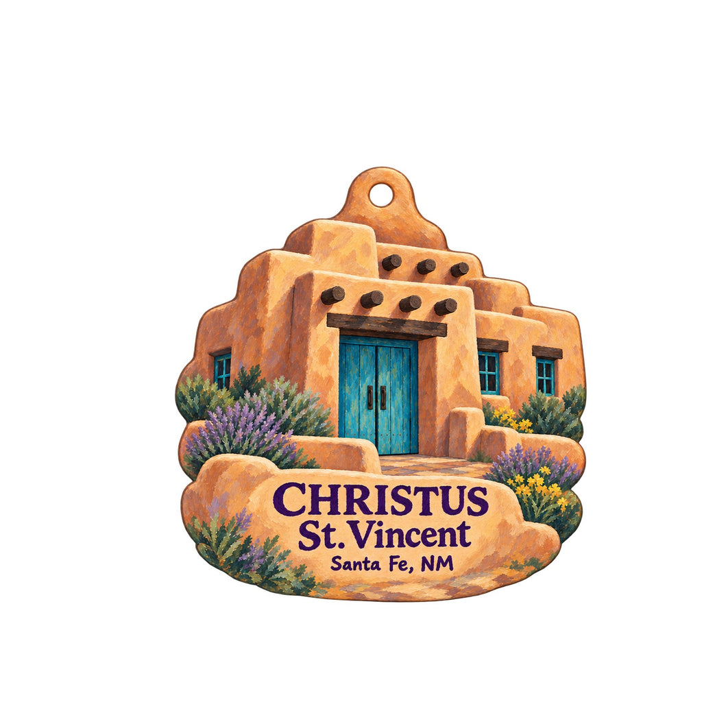 Gift Shop at CHRISTUS St. Vincent Logo custom wood ornament OC1490 on white