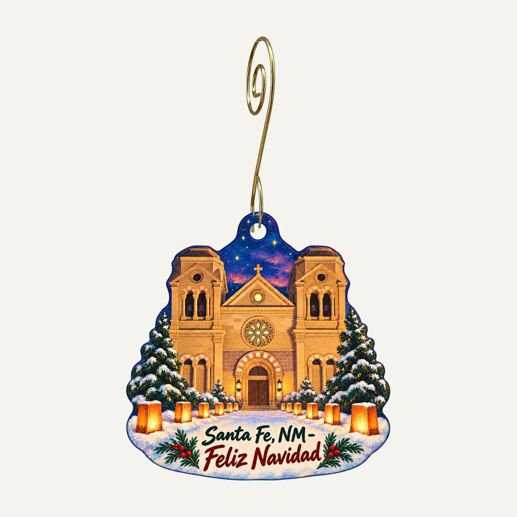 Gift Shop at CHRISTUS St. Vincent Christmas custom wood ornament OC1491 hanging on hook