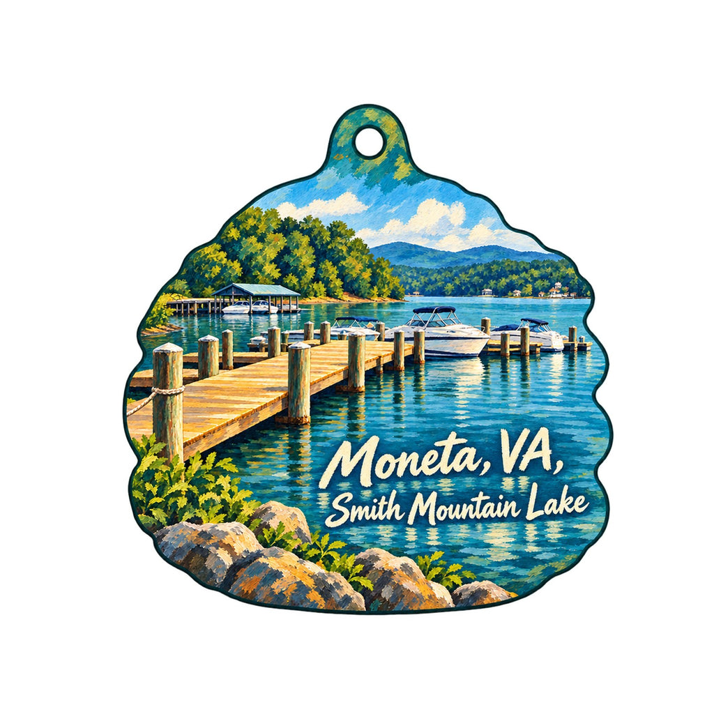 Gifts Ahoy Town Icon custom wood ornament OC1498 on white
