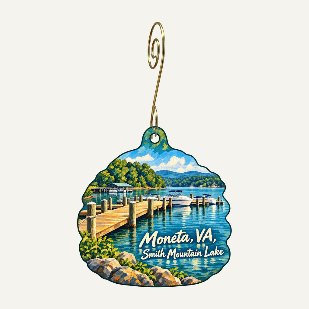 Gifts Ahoy Town Icon custom wood ornament OC1498 hanging on hook