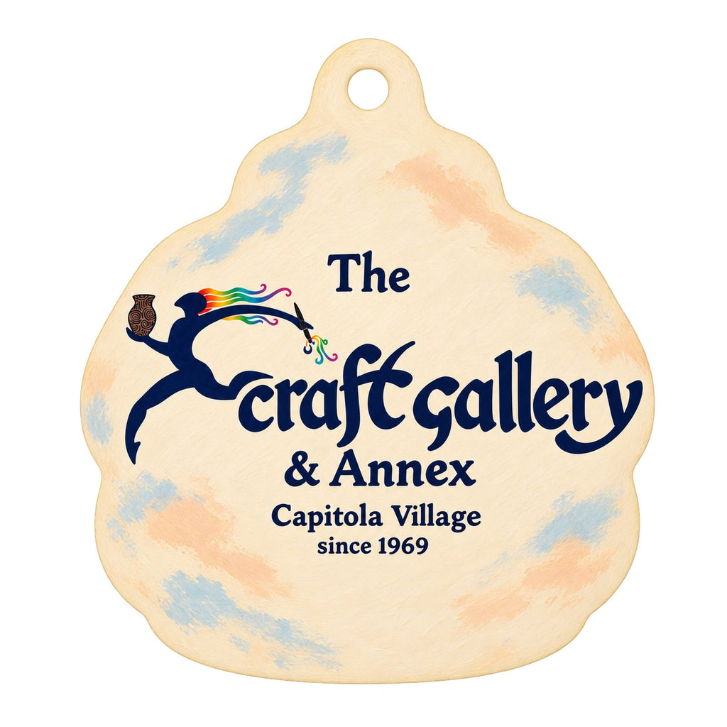 The Craft Gallery & Annex Logo custom wood ornament OC149 on white