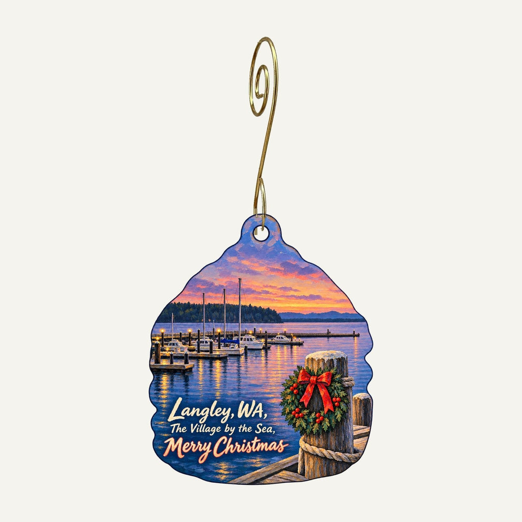 The Star Store Christmas custom wood ornament OC1500 hanging on hook