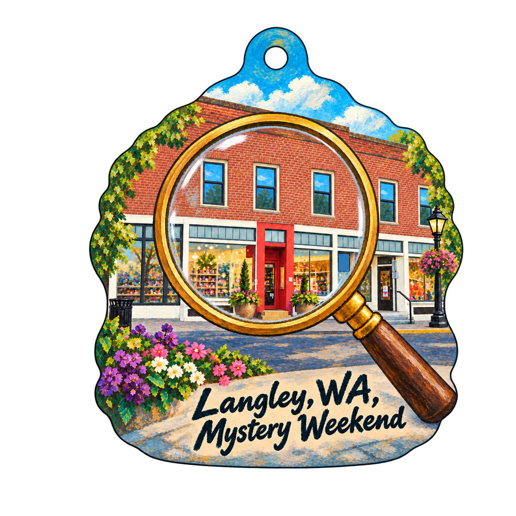 The Star Store Town Icon custom wood ornament OC1501 on white