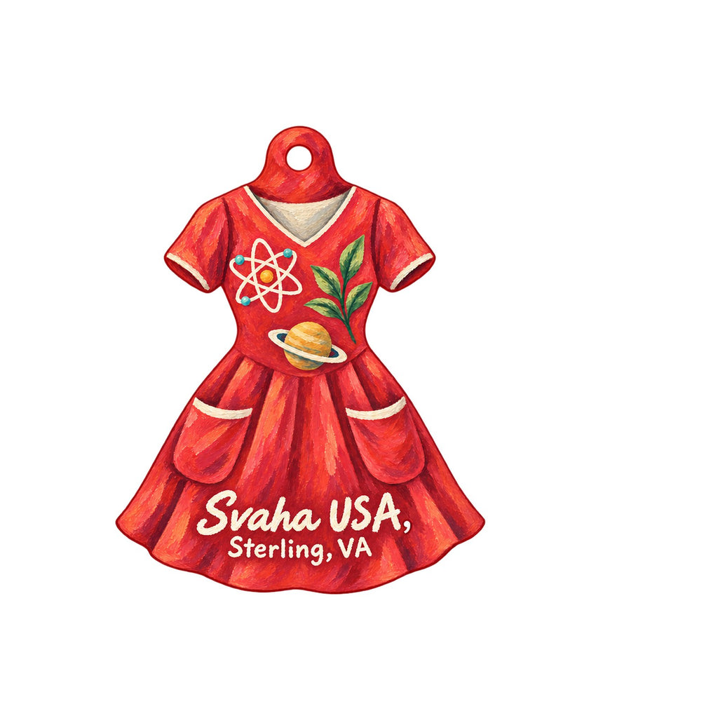 Svaha USA Logo custom wood ornament OC1502 on white