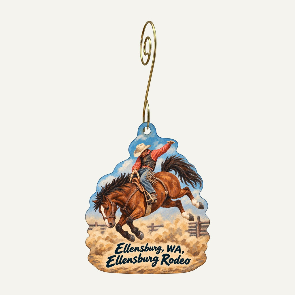 Gallery One Visual Arts Center Town Icon custom wood ornament OC1507 hanging on hook