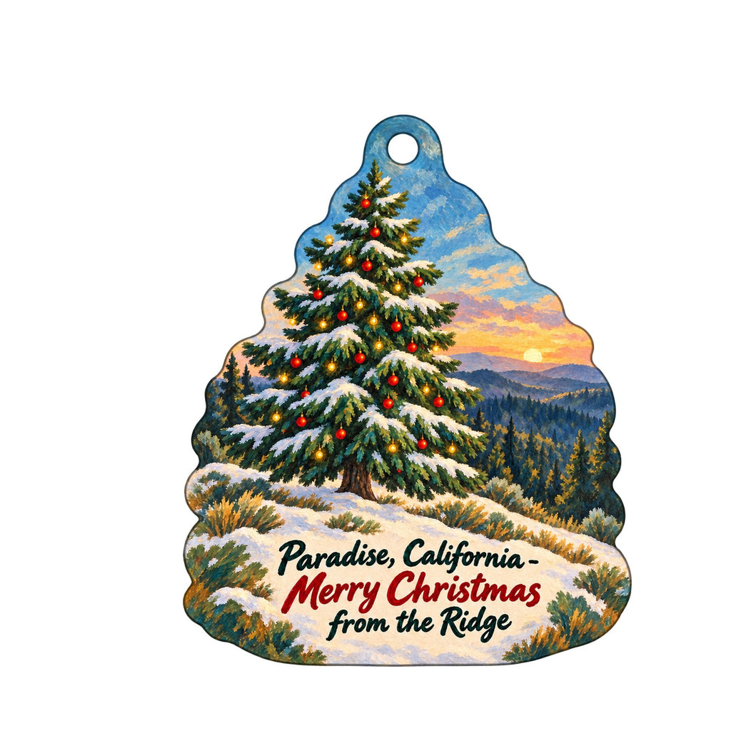 Thomas Ace Hardware, Inc. Christmas custom wood ornament OC1509 on white
