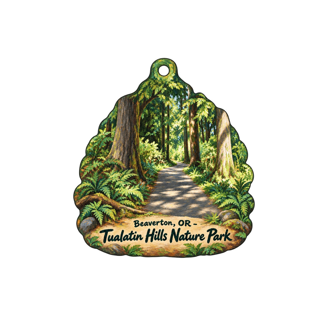 Ki Coffee Town Icon custom wood ornament OC1516 on white