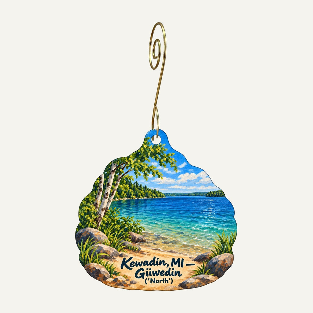 Pine Hill Nursery and Landscaping Town Icon custom wood ornament OC1531 hanging on hook