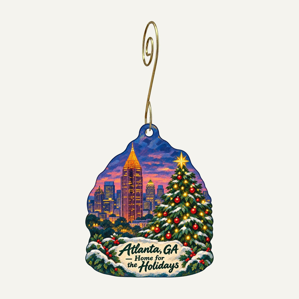Kaleidoscope Shop Christmas custom wood ornament OC1542 hanging on hook