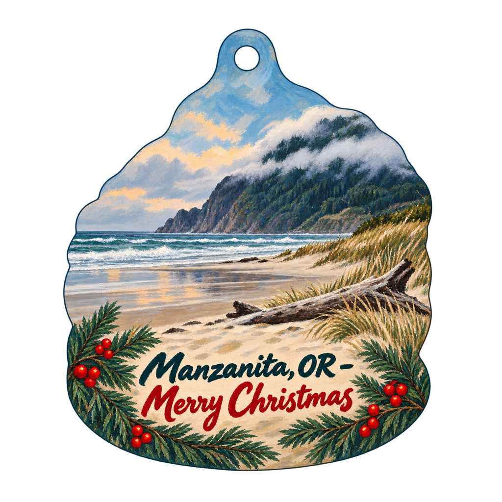 T-Spot Christmas custom wood ornament OC1548 on white