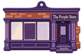 The Purple Store Little Purple Shop custom wood ornament OC1560