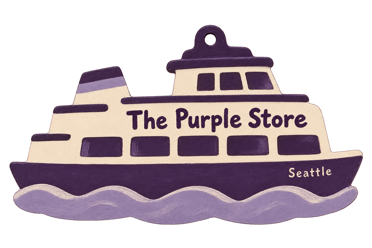 The Purple Store Little Ferry custom wood ornament OC1561