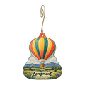 Front Range Mercantile — Local inspiration custom wood ornament OC1570, photographic gold spiral hook