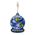 NASA Exchange — Store identity custom wood ornament OC1586, photographic gold spiral hook