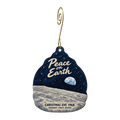 NASA Exchange — Christmas custom wood ornament OC1587, photographic gold spiral hook