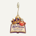 The Read Queen Bookstore & Cafe Logo custom wood ornament OC158 hanging on hook