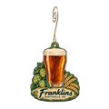 Franklins — Local inspiration custom wood ornament OC1591, photographic gold spiral hook