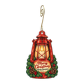 Rusty Chandelier — Christmas custom wood ornament OC1596, photographic gold spiral hook