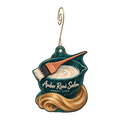 Amber Rene Salon — Local inspiration custom wood ornament OC1609, photographic gold spiral hook