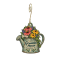 Grumbles House Antiques & Garden Shop — Store identity custom wood ornament OC1634, photographic gold spiral hook