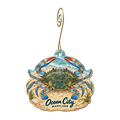R.P Auker — Local inspiration custom wood ornament OC1657, photographic gold spiral hook