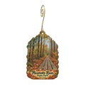 Pocomoke River State Park — Local inspiration custom wood ornament OC1687, photographic gold spiral hook